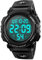 ROSEBEAR Herren Quarz Digital Uhren,Unisex 50m wasserdichte Elektronische Sportuhr,Outdoor Camping Leuchtende Digitaluhr Uhrenarmband aus PU
