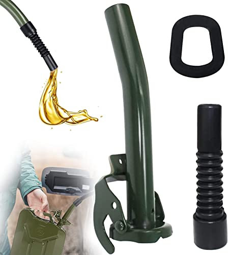 Beccuccio Tanica Benzina Beccuccio travasatore in Metallo per tanica Beccuccio per lattina di carburante - non trabocca - beccuccio per lattine di ricambio,per serbatoio carburante