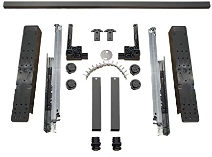 vasalat Sockelbeschlag BLUM Space-Step Set mit Querprofil und Distanzleiste 460 mm, grau