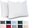 Federe 40x60 Cotone Rinforzato (Set da 2) - Bianco - Trama Fitta a 57 Fili/cm² - Federe Cuscini 40x60 cm - Federe Cuscino 40x60 Certificate Oeko Tex - Dreamzie