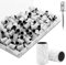 180 Körnung Schleifhülsen Nagelfräser, 100 Stück Schleifkappen Nagelfräser Weiß Professionelle Schleifkappen mit 2.35 MM Nagelschleifbit, Schleifhülsen Set für Maniküre & Pediküre