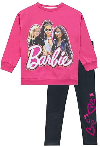 Barbie Set felpa e leggings Completo coordinato | Completi e set di abbigliamento per ragazze | 9-10 Anni | Merchandise ufficiale