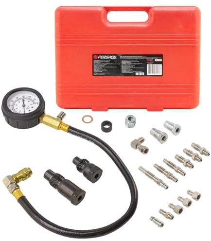 ForsagePol Dieselkompressionstester - Kompressionstester für Dieselmotoren im Koffer // Kompressionstester-Set für Dieselmotoren