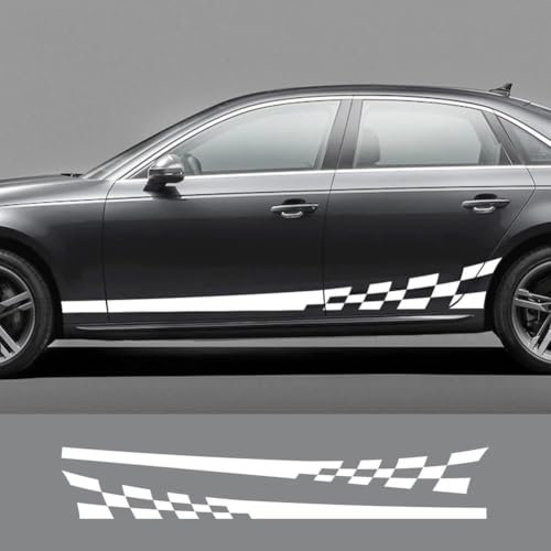 Auto Tür Seite Aufkleber Vinyl Film Aufkleber, für Audi A3 8P S3 8V A4 B8 B6 A6 C6 C5 C7 Q2 Q3 Q5 Q7 Q8 TT TTS Auto Zubehör 2PCS