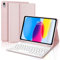 FOGARI Custodia Tastiera Bluetooth per iPad 10 Generazione 10.9“ 2022, Qwerty Italiana, Design Moderno con Slot per Pencil, Protezione Completa e Supporto Multiangolo Regolabile - Rosa