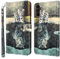 Bnvdfre Handyhülle für Samsung A16 Hülle Wallet Lederhülle Standfunktion Magnetverschluss Stoßfest Flip PU Leder Cover Case Klapphülle für Samsung Galaxy A16 5G/4G-Katze Tiger