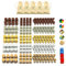 Waldfelsen® 5 Sätze mit Spielfiguren - 200 Infanterie, 60 Kavallerie und 40 Artillerie passend für das Brettspiel Risiko (Farben: Braun, Grau, Gold, Silber & Bronze)