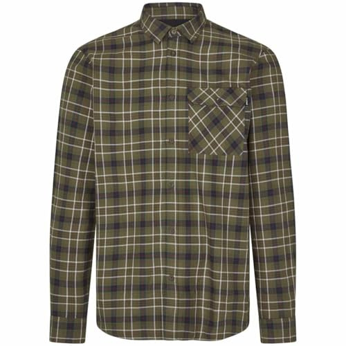 Seeland Glen Flannel Shirt Grape LeafDark Navy Check