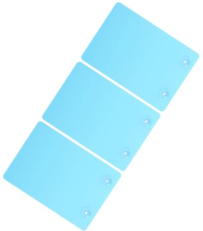 HEMOTON Lot De 3 Plaques De Frai pour Aquarium Décoration Fournitures D'Élevage Assiette en Plastique Bleu Ciel