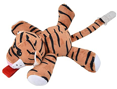 Acouto Snuggle Pecifier Animals Abnehmbarer Schnullerhalter Spielzeug für Infant2# Schnullerstapfen -Schnuller Im Schnuller des Schnullers (Tiger)