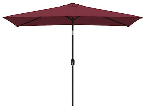 CIOURSTO Sonnenschirm 300cm x 200cm Sonnenschutz Marktschirm Gartenschirm Mehrfachauswahl Balkon rechteckig