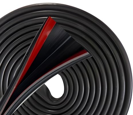 Rubber Edge Trim - Self-Adhesive Rubber Sealing Strip, U-Shaped Grommet Strip for Door Edge Protection, Window Seal, Metal Sheet, Glass Panels, Plastic Trim, and Furniture(3M)