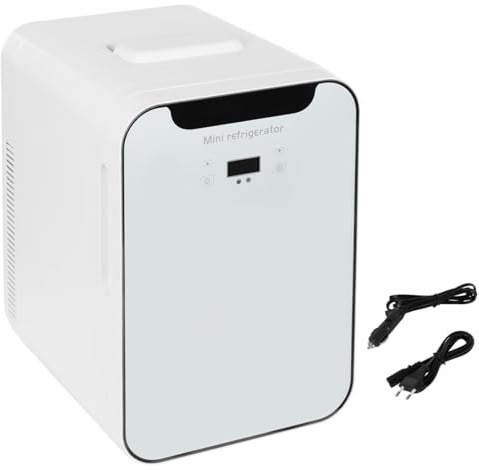 DAOHHFO Mininevera multifunción de 20 litros con control de temperatura y pantalla LED digital, minibar, enfriamiento rápido en el enfriador, nevera pequeña, nevera para habitación, coche y oficina