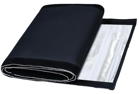 Asixxsix Couverture d'isolation de Tuyau en Cuivre de CVC, Manchon d'isolation de Tuyau Extérieur en Tissu Oxford 600D à 3 Couches avec Anneaux pour Ensembles de Lignes AC