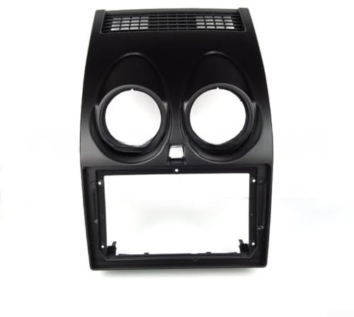 Car Audio Trim Frame Facia Panel for Nissan Qashqai 2008-2014, 9 Inch 2 DIN Radio Stereo Mounting Bezel, ABS Plastic Console Kit