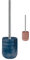 KW Luxury Ceramic/Porcelain/Stoneware Toilet Brush and Holder (Blue)