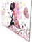 wandmotiv24 Garderobe Schmetterlingselfe Querformat - 69x40 (BxH) - Leinwand Wandgarderobe, inklusive Garderoben-Haken, Kleiderhaken, Set Elfe Schmetterling Blumen Blüten M0438