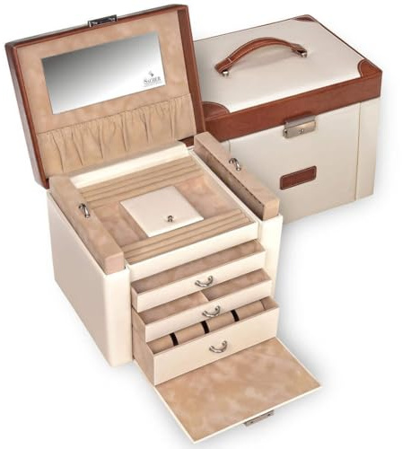 SACHER Schmuckkasten Maxima travel/cream