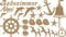 GRAZDesign Wandtattoo Bad Muschel & Fische Set Wandaufkleber Maritime Deko wasserfest - 081 hellbraun