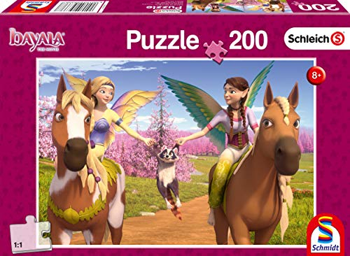 Schmidt Spiele Puzzle 56338 Unterwegs zum Drachenberg, Schleich-Bayala, Kinderpuzzle, 200 Teile, bunt