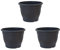 Patio pots for Plants Dark Grey Made of durable garden plastic 32cm Planter by Thompson and Morgan (3)