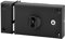 Thirard 86120 00086120-Boitier CP 140 X 88 mm Version fouillot Gauche-Serrures Applique Horizontale-Facile à Utiliser Mécanisme à 2 Tours, Noir
