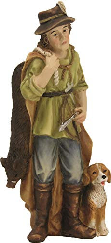 Dekop Krippenfigur Jäger mit Hund und Beute passend für 11cm Figuren (444635284461)