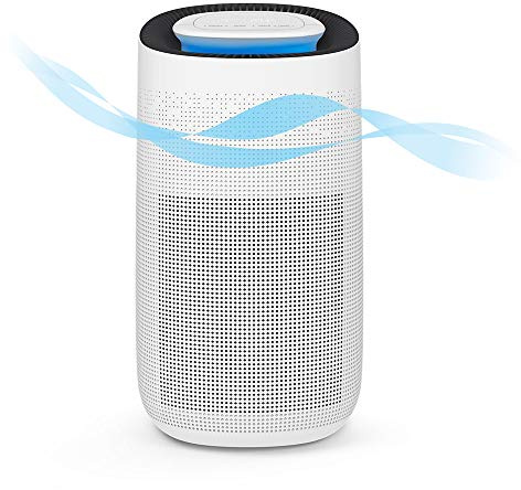 SOGO Purificador de Aire Hogar y Oficina Smart con Filtro HEPA, Carbón Activado y Luz Ultravioleta UV-C, CADR 400 m3/h, hasta 50m2; Para reducir Virus, bacterias y mas, Blanco (SS-21715)