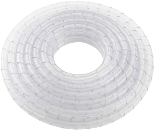 Lumonic Spiralband 24mm Transparent | 5m | Kabelschlauch für Kabel 20-130mm | flexibel, robust & zuschneidbar | Schreibtisch, KFZ, Industrie
