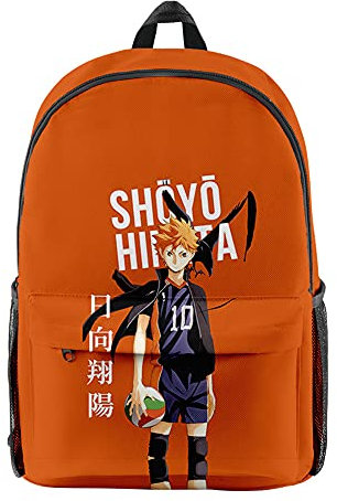 Haikyuu Rucksack, beliebte Büchertasche, Anime, 3D-Druck, Schultasche, Reisen, Freizeit, Laptop-Rucksack, Tagesrucksack für Studenten, Jungen und Mädchen, Typ3, 10x17x6inch,