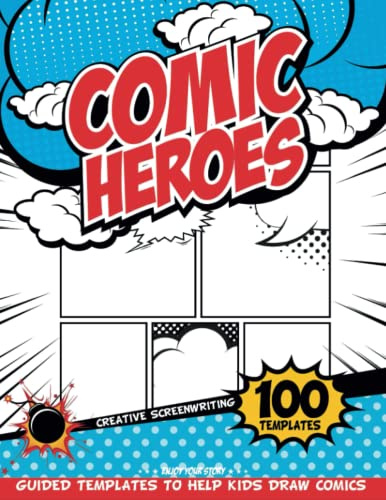 Templates For Comic Drawing: Engaging Blank Comic Book For Kids Busy Activities