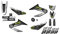 Dekor Radical Racing (Grau/Schwarz/Neon) passend für Yamaha WR 125 X/R (2013 bis 2017) AMZ-RR.09.0012.1.v210