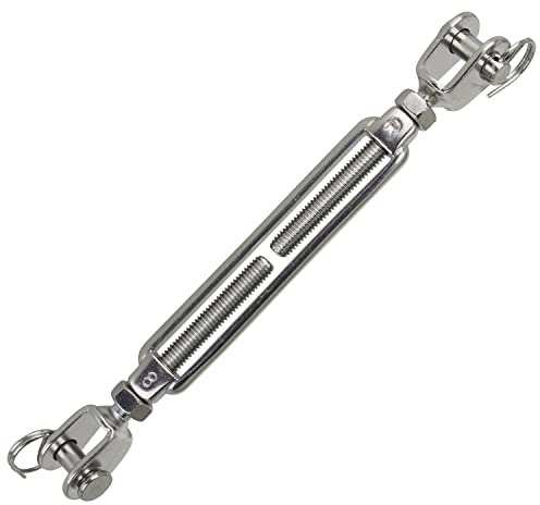 DERING Edelstahl Wantenspanner M10 Drahtseil 1 Stück Seilspanner Gabel Seil