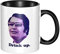 AZKSUN Doppelfarbige Keramikbecher, Jim Jones, Drink Up Becher, Serienmörder, Kult Leader Tasse, dunkler Humor Tasse, lustige Kaffeetasse (schwarz)