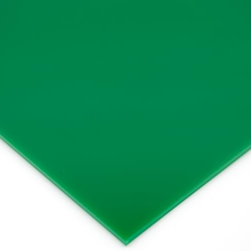 EH Design Acrylglas Platte, Grün 50 × 50 cm Stärke 3 mm, UV-beständig | bruchsicher, hochglänzend & wetterfest, für DIY, Möbel & Lampen, laserpolierte Kanten, millimetergenau, Made in Germany