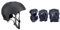 K2 Damen Herren Inline Skates Helm VARSITY PRO - schwarz - L & Skates Damen PERFORMANCE PAD SET W, Schwarz-Anthrazit, M(Knee: A:39-43cm B:36-39cm/Elbow: A:25-28cm B:24-27cm/Wrist: A:21-23cm B:18-20cm)