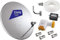 ANFEL KIT SAT COMPLETO PARABOLA 80 CM LNB 4 USCITE STAFFA SAT FINDER CAVO E SPINOTTI