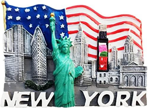 New York USA Magnet Fridge Refrigerator Magnet Decoration Sticker Souvenir Resin Crafts Kitchen Whiteboard