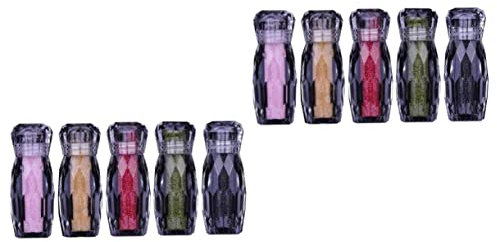 FRCOLOR 10pcs Multicolored Manicure Rhinestones DIY Nail Gems Stickers for Nail Art Uv Decorations