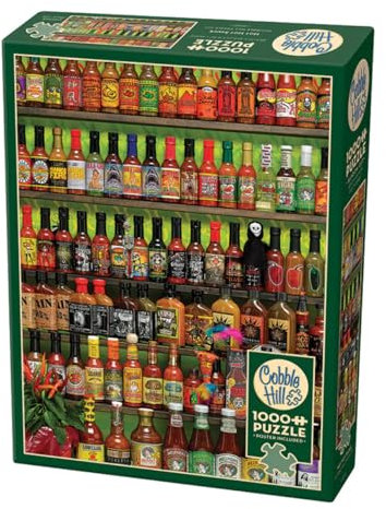 Cobble Hill 1000 Teile Puzzle – Hot Hot Sauce – Musterposter im Lieferumfang enthalten