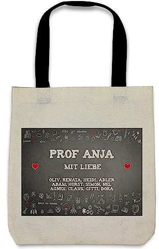 LolaPix Lehrertasche für Frauen. Kleidersack. Originelle Geschenke für Lehrer. Individuelle Geschenke. 36x39cm. Verschiedene Designs. Greta-Tasche. WHITEBOARD
