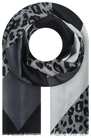 Majea Damen-Schal Tuch Kopftuch Halstuch Schal Damen Stola (880b8bde-d634-4f44-84de-89a9a15cf7ed) (grau 6)
