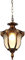 HONY-LIGHT Hängeleuchte Outdoor Wasserdichter IP44 Design Retro Deckenlampe aus Aluminium Glas Rustikal Aussen-Leuchte Pendelleuchte Höhenverstellbar E27 Fassung Hängelampe Bronze