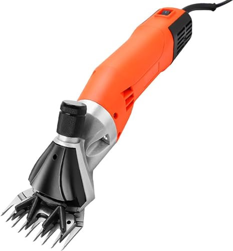 ROLTIN Tondeuse à Moutons, cisaille électrique, Machine à Laine de Tondeuse à Moutons électrique réglable Portable Orange