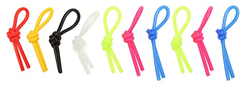 Yuecoom 10Pcs Tennis Racket Damper Knot, Silicone Tennis Racket Vibration Dampener Shock Absorber for Tennis Racke Squash Racket,Great Tennis Gift