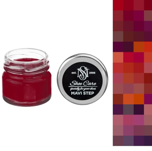Esmalte de zapatos de cuero, tinte crema burdeos con cera para volver a colorear, brillo suave para el cuidado de las botas, color individual