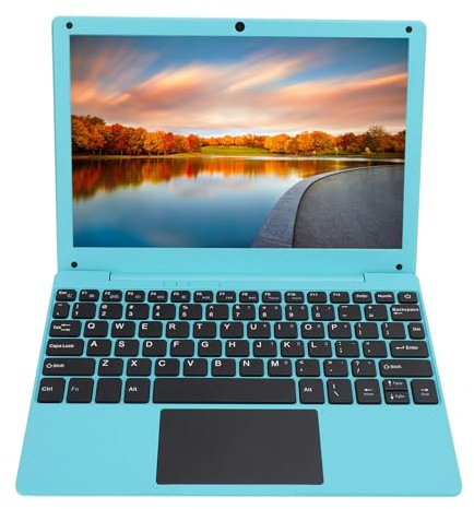 10.1 Inch Laptop, Quad Core Processor, Ultra Slim Design Wire Less Fidelity USB Port Laptop, Type C Charging, for Working, Watching Videos Gaming (Blue #13)
