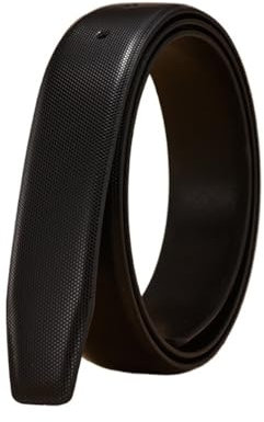 DCNIYT Gürtel Herren Gürtelschnalle Herrengürtel Ledergürtel 3,3cm Breit für Jeans und Anzüge, Schwarz , 125 cm