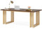 Tribesigns Escritorio 160cm para la Oficina, Mesa de Oficina Simple de Madera, Mesa Grande para Ordenador, RúStico, MarróN, Lugar de Trabajo con Estructura de PatíN