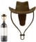 Funny Cowboy Hat Wine Bottle Stopper - Silicone Western Hat Shaped Decorative Wine Sealer